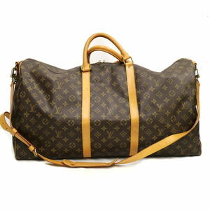 Louis Vuitton Keepall Bandouliere Boston Bag Brown Monogram